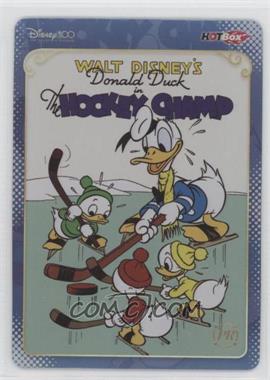 2023 Kakawow Hotbox Mickey & Friends Cheerful Times - Poster Cards #HDM-HB-23 - Donald Duck in The Hockey Champ