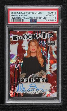 2023 Leaf Metal Pop Century - Knockouts Autographs - Red Crystals #K-MT1 - Marisa Tomei /1 [PSA 10 GEM MT]