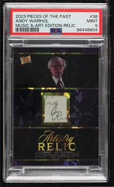 2023 The Bar Pieces of the Past Art & Music Edition - Artistry Relics #38 - Andy Warhol [PSA 9 MINT]