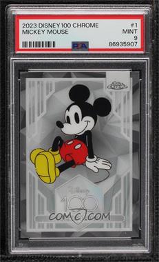 2023 Topps Chrome Disney 100 - [Base] #1 - Mickey Mouse [PSA 9 MINT]