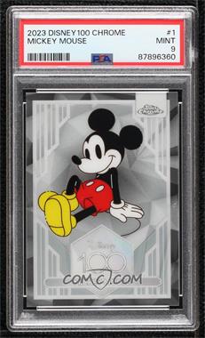 2023 Topps Chrome Disney 100 - [Base] #1 - Mickey Mouse [PSA 9 MINT]