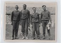 Jesse Owens, Ralph Metcalfe, Foy Draper, Frank Wykoff