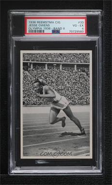 1936 Reemtsma Olympia 1936 - Band II - Tobacco [Base] #33 - Jesse Owens [PSA 4 VG‑EX]