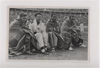 Frank Wykoff, Paul Hanni, Ralph Metcalfe, Jesse Owens