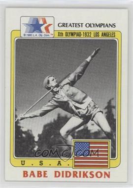 1983 History's Greatest Olympians - [Base] #39 - Babe Didrikson