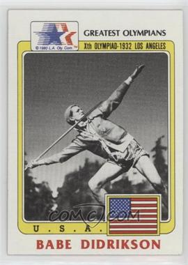 1983 History's Greatest Olympians - [Base] #39 - Babe Didrikson