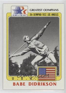 1983 History's Greatest Olympians - [Base] #39 - Babe Didrikson