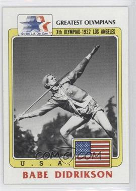 1983 History's Greatest Olympians - [Base] #39 - Babe Didrikson