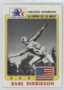 1983 History's Greatest Olympians - [Base] #39 - Babe Didrikson