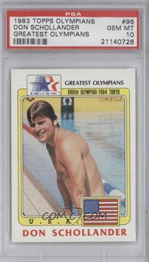 1983 History's Greatest Olympians - [Base] #96 - Don Schollander [PSA 10 GEM MT]