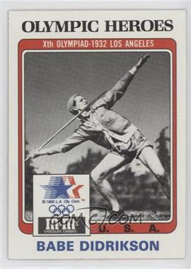 1984 M&M's Olympic Heroes - [Base] #12 - Babe Didrikson