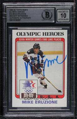 1984 M&M's Olympic Heroes - [Base] #13 - Mike Eruzione [BAS BGS Authentic]