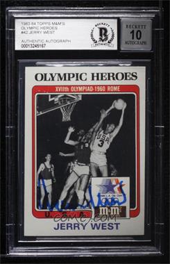 1984 M&M's Olympic Heroes - [Base] #42 - Jerry West [BAS Authentic]
