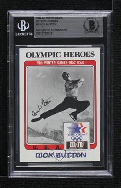 1984 M&M's Olympic Heroes - [Base] #5 - Dick Button [BAS BGS Authentic]