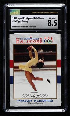 1991 Impel U.S. Olympicards Hall of Fame - [Base] #16 - Peggy Fleming [CSG 8.5 NM/Mint+]
