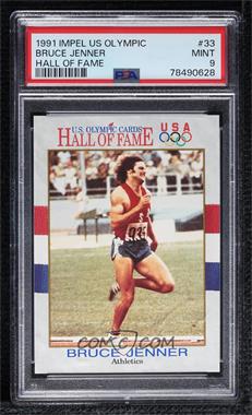 1991 Impel U.S. Olympicards Hall of Fame - [Base] #33 - Bruce Jenner [PSA 9 MINT]