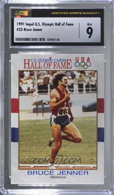 1991 Impel U.S. Olympicards Hall of Fame - [Base] #33 - Bruce Jenner [CSG 9 Mint]