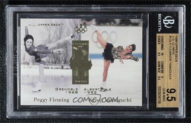 1996 Upper Deck Olympicard - [Base] #125 - Passing the Torch - Peggy Fleming, Kristi Yamaguchi [BGS 9.5 GEM MINT]