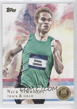 2012 Topps U.S. Olympic Team and Olympic Hopefuls - [Base] - Gold #5 - Nick Symmonds