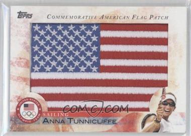2012 Topps U.S. Olympic Team and Olympic Hopefuls - Commemorative American Flag Patch #FLP-AT - Anna Tunnicliffe