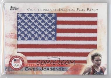 2012 Topps U.S. Olympic Team and Olympic Hopefuls - Commemorative American Flag Patch #FLP-GJ - Gwen Jorgensen