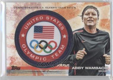 2012 Topps U.S. Olympic Team and Olympic Hopefuls - Olympic Team Manufactured Patch #ULP-AW - Abby Wambach