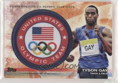 2012 Topps U.S. Olympic Team and Olympic Hopefuls - Olympic Team Manufactured Patch #ULP-TG - Tyson Gay