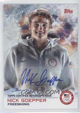 2014 Topps U.S. Olympic & Paralympic Team and Hopefuls - [Base] - Autographs #39 - Nick Goepper