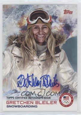 2014 Topps U.S. Olympic & Paralympic Team and Hopefuls - [Base] - Autographs #7 - Gretchen Bleiler