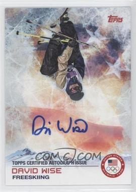 2014 Topps U.S. Olympic & Paralympic Team and Hopefuls - [Base] - Autographs #94 - David Wise