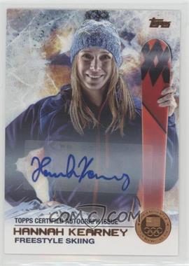 2014 Topps U.S. Olympic & Paralympic Team and Hopefuls - [Base] - Bronze Autographs #49 - Hannah Kearney /50