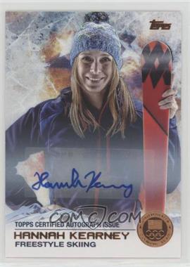 2014 Topps U.S. Olympic & Paralympic Team and Hopefuls - [Base] - Bronze Autographs #49 - Hannah Kearney /50