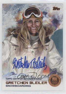 2014 Topps U.S. Olympic & Paralympic Team and Hopefuls - [Base] - Bronze Autographs #7 - Gretchen Bleiler /50