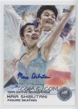 2014 Topps U.S. Olympic & Paralympic Team and Hopefuls - [Base] - Silver Autographs #75 - Maia Shibutani /30