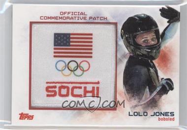 2014 Topps U.S. Olympic & Paralympic Team and Hopefuls - Manufactured Sochi Patch #USP-LJO - Lolo Jones