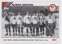 Gold Medal Winning Canadian Ice Hockey Team Chamonix, France