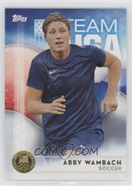 2016 Topps U.S. Olympic & Paralympic Team and Hopefuls - [Base] - Gold #40 - Abby Wambach