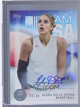 2016 Topps U.S. Olympic & Paralympic Team and Hopefuls - [Base] - Silver Autographs #36 - Elena Delle Donne /30