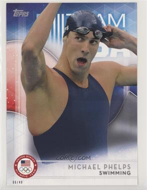 2016 Topps U.S. Olympic & Paralympic Team and Hopefuls - [Base] - Topps Online Exclusive 5 x 7 #1 - Michael Phelps /49