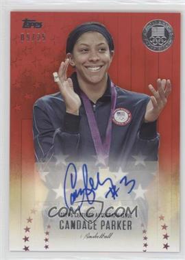 2016 Topps U.S. Olympic & Paralympic Team and Hopefuls - Champion Autographs - Red #USOCA-CP - Candace Parker /25