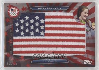 2016 Topps U.S. Olympic & Paralympic Team and Hopefuls - U.S. Flag Commemorative Patches - Red #USAF-MF - Missy Franklin /25