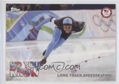 2018 Topps U.S. Olympic & Paralympic Team and Hopefuls - Did You Know? #DYK-SD - Shani Davis