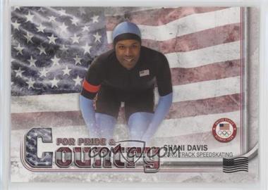 2018 Topps U.S. Olympic & Paralympic Team and Hopefuls - For Pride and Country - U.S. Flag #PAC-SD - Shani Davis /99