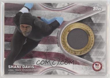 2018 Topps U.S. Olympic & Paralympic Team and Hopefuls - Team USA Memorabilia - Silver #TMC-SD - Shani Davis /99