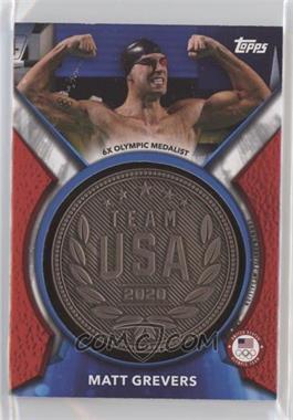 2021 Topps U.S. Olympic & Paralympic Team and Hopefuls - Achievement Medallions Commemorative Relics #AM-MG - Matt Grevers /99