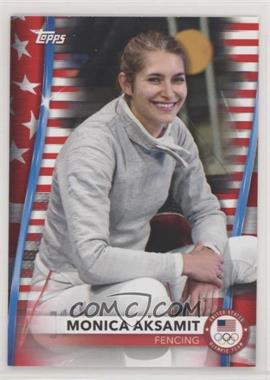 2021 Topps U.S. Olympic & Paralympic Team and Hopefuls - [Base] - US Flag #64 - Monica Aksamit /299