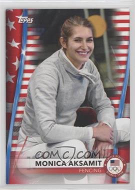 2021 Topps U.S. Olympic & Paralympic Team and Hopefuls - [Base] - US Flag #64 - Monica Aksamit /299