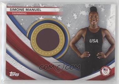 2021 Topps U.S. Olympic & Paralympic Team and Hopefuls - Team USA Memorabilia Pieces - Silver #USAM-SM - Simone Manuel /99