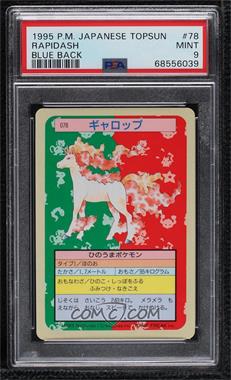 1997 Topsun Japanese Pokemon - Blue Back #078 - Rapidash [PSA 9 MINT]