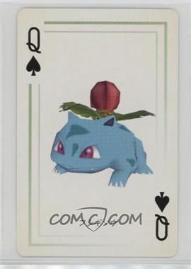 1998 Nintendo Pocket Monster Stadium Green Playing Cards - [Base] #_QS - Ivysaur (Queen of Spades)